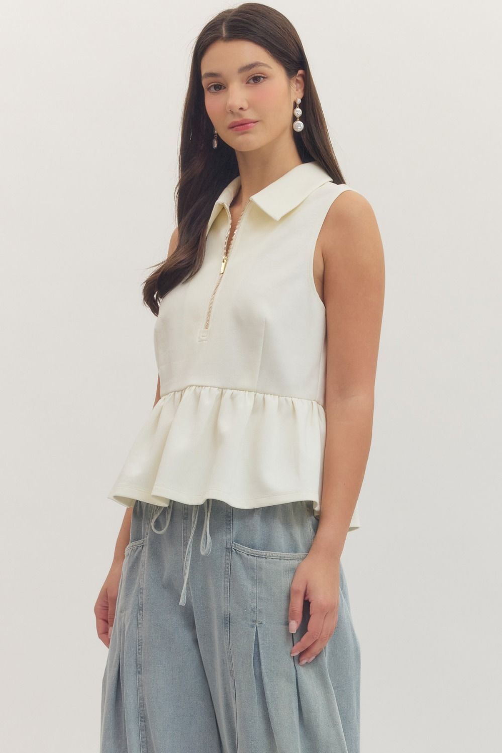 Jessie Modal Peplum Top