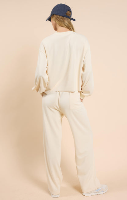 White Noise Wide Leg Pant