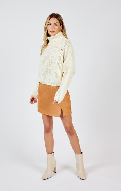 Soho Faux Suede Mini Skirt