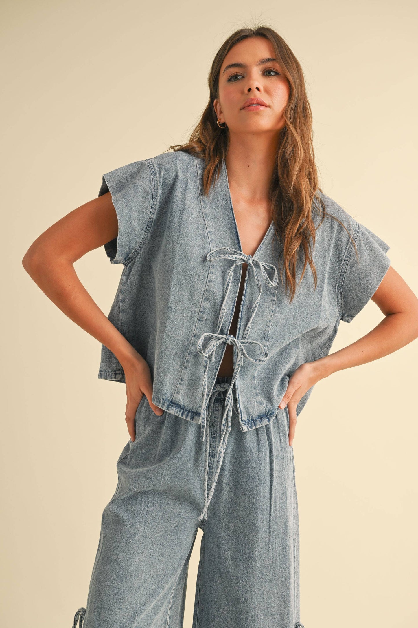Jenna Tie Front Blouse