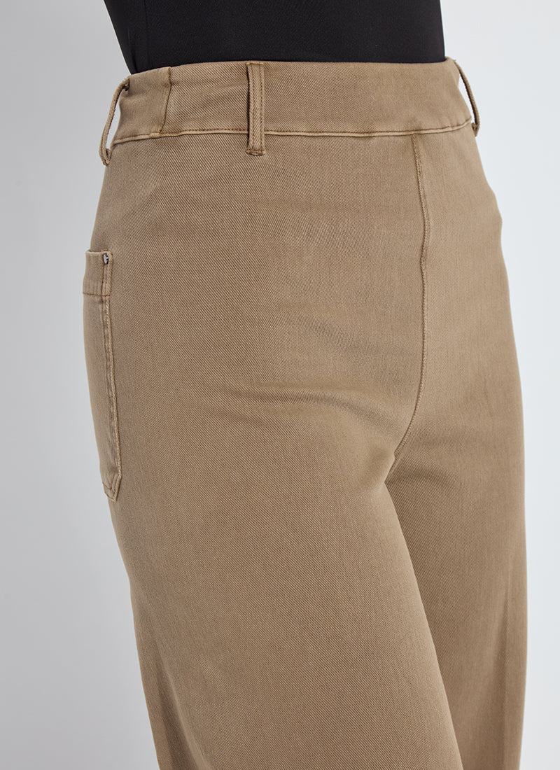 Erin Wide Leg Denim - Antique Wash Smoked Olive