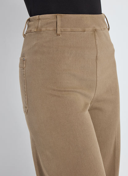 Erin Wide Leg Denim - Antique Wash Smoked Olive
