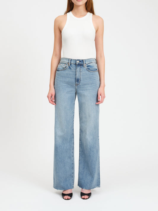 Far Out High Rise Wide Leg- Fools Gold