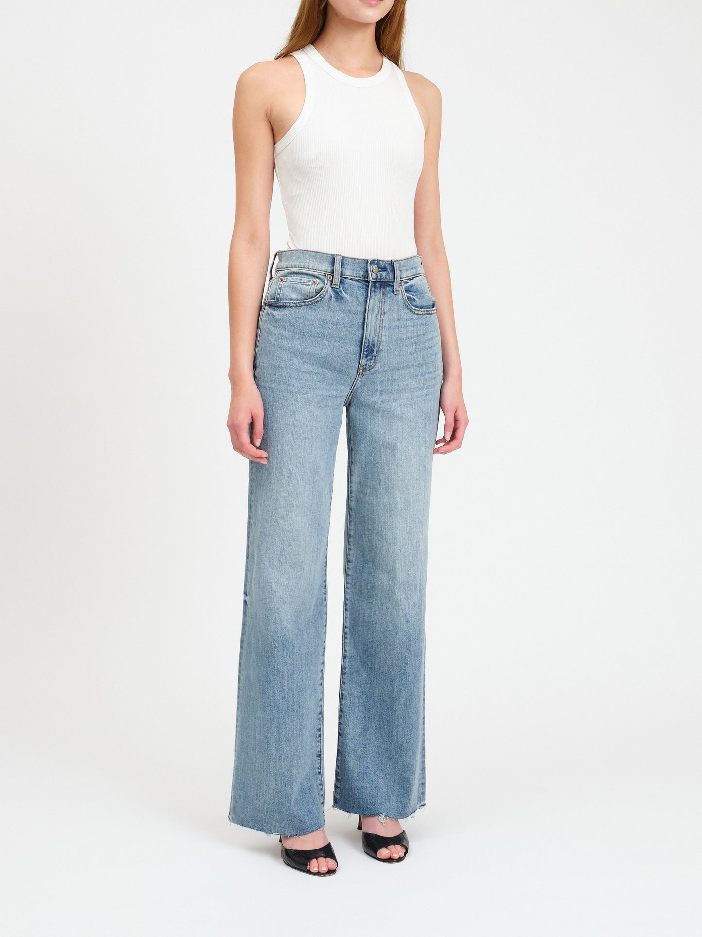 Far Out High Rise Wide Leg- Fools Gold