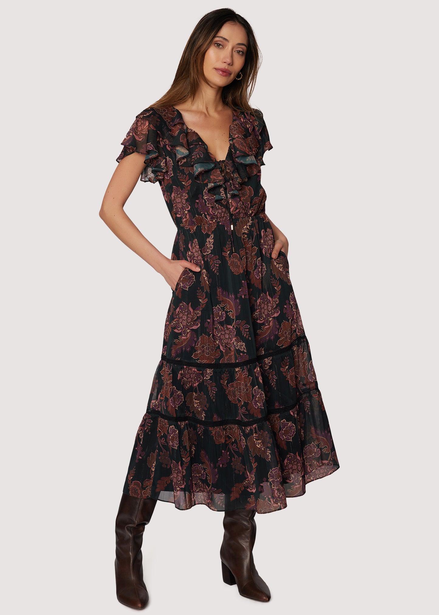 Whispers Of Bohemia Midi Dress