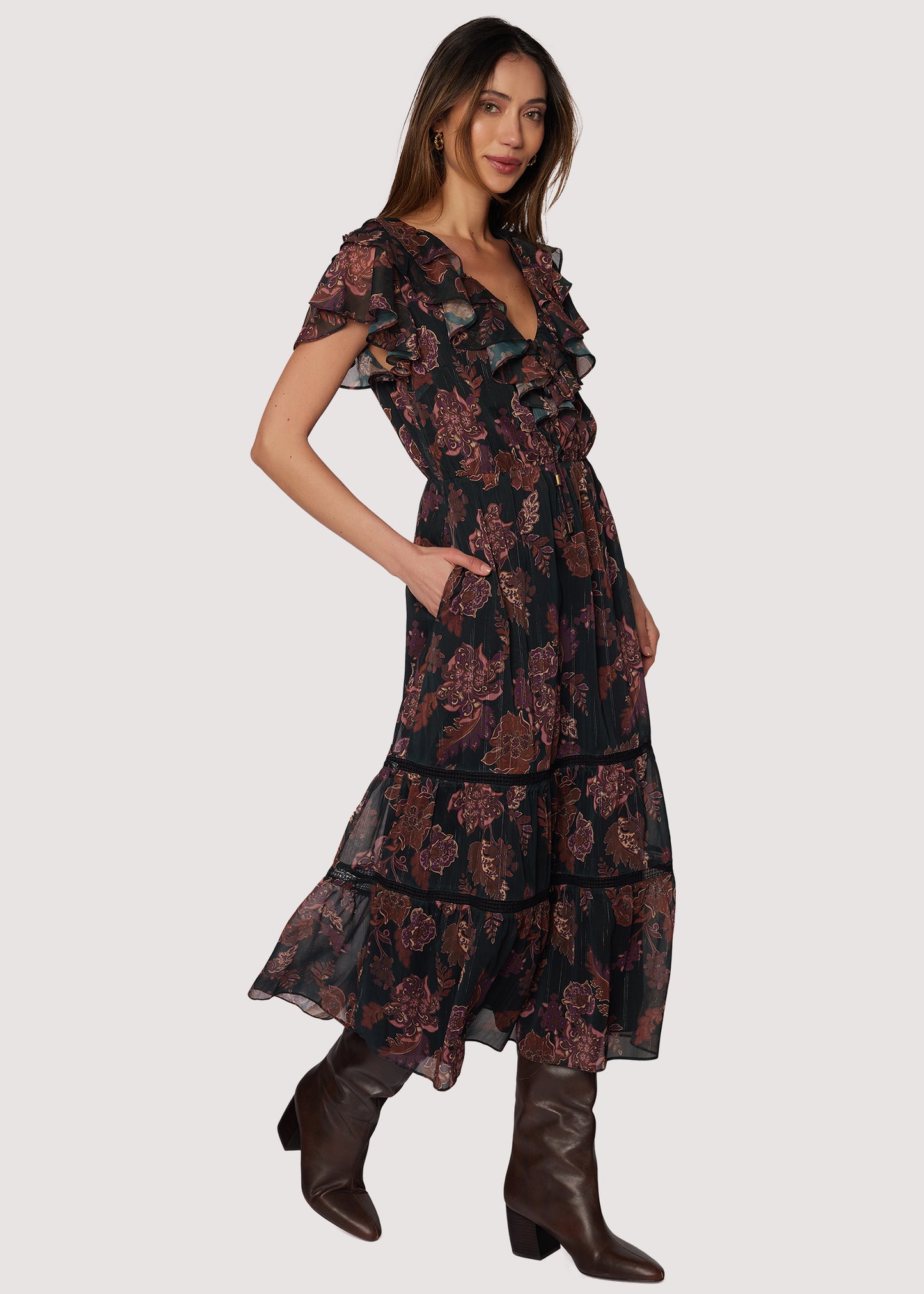 Whispers Of Bohemia Midi Dress