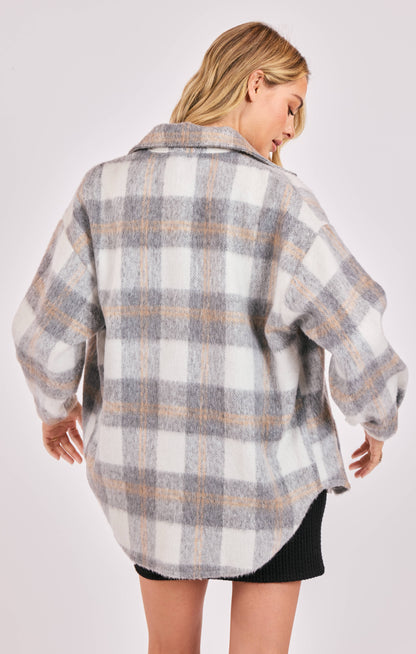 Roslyn Plaid Oversized Shacket