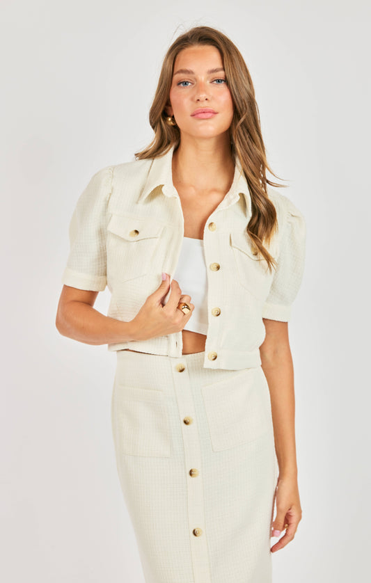 Love Language Crop Jacket