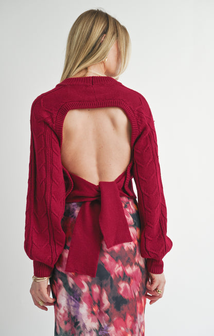 Remind You Not Backless Sweater