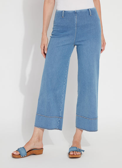 Margo Hi Waisted Wide Crop Denim